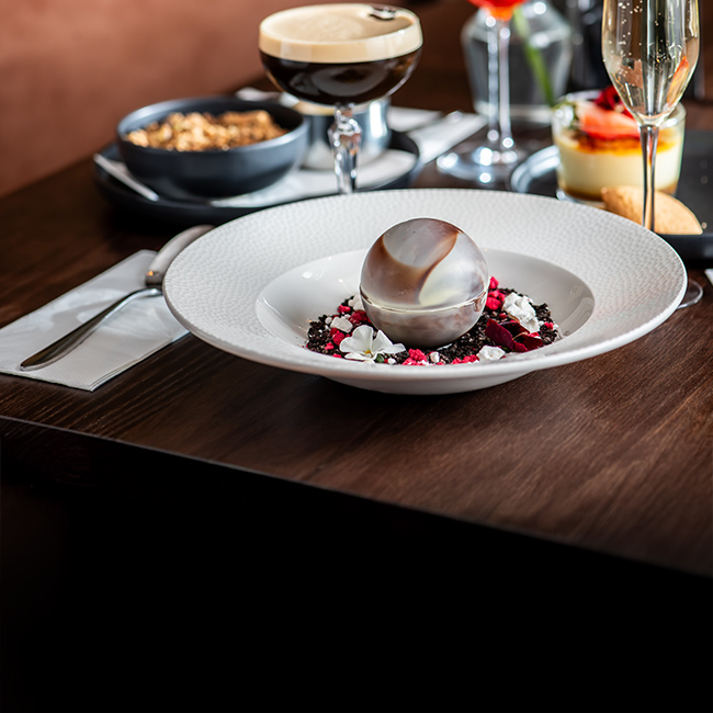Dessert menu at The Whittington Arms